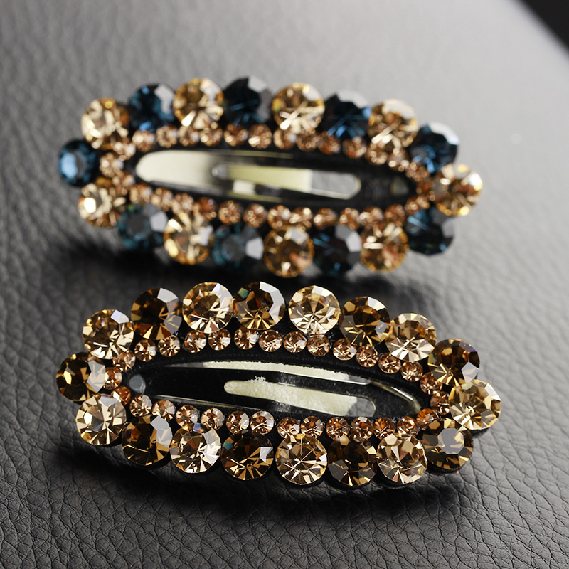 新品边夹bb夹韩式椭圆闪亮夹子头