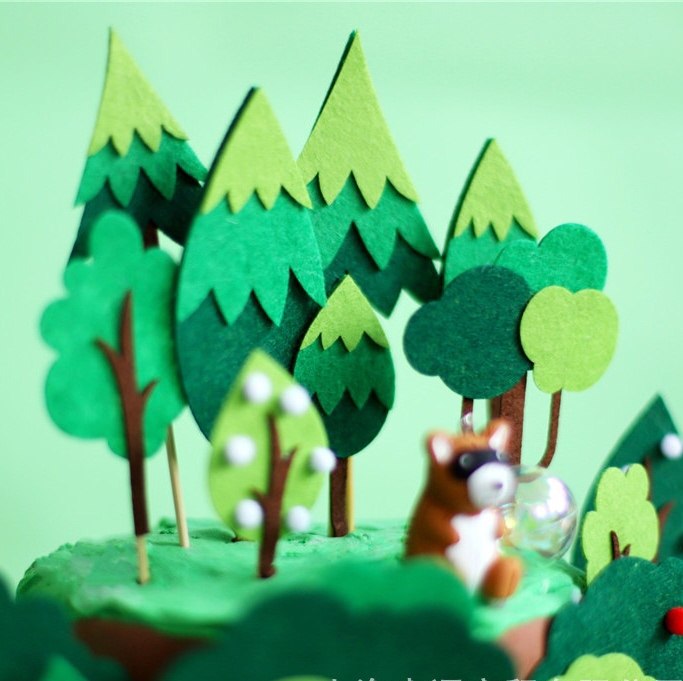 彩虹烘焙馆蛋糕装饰毛毡树插件圣诞树水果树多款生日插牌森林主题,厨房/烹饪用具,其它烘焙器具,淘宝优惠券,粉丝福利购,淘宝优惠卷