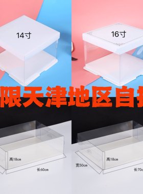 庆典长方形包装大尺寸蛋糕盒