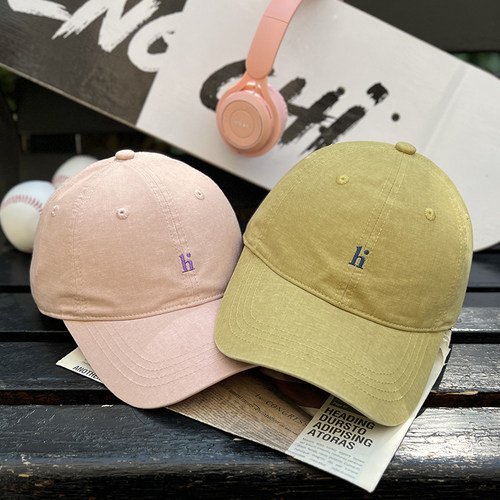 2026新款字母h软顶棒球帽显脸小