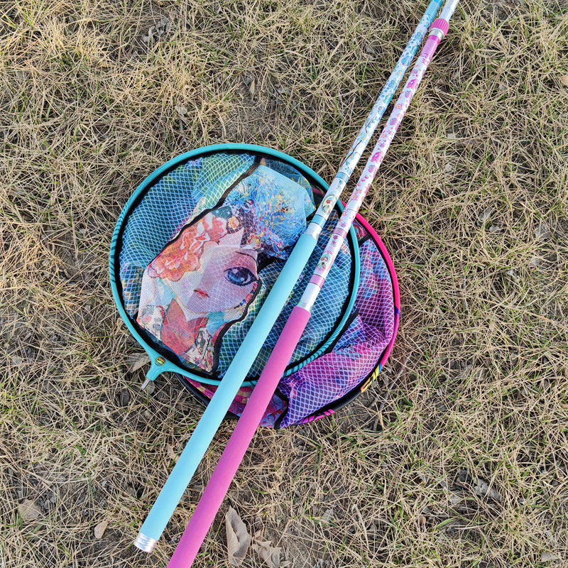 青衣抄网杆大物抄杆抄网竿黑坑飞抄杆竞技超轻超硬支架一体抄网竿