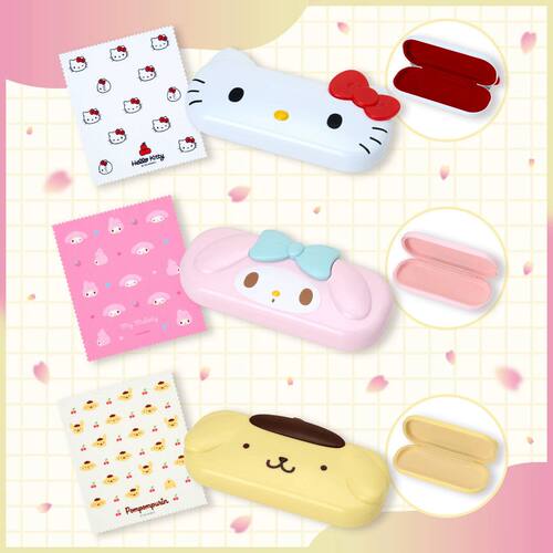 HelloKitty美乐蒂布丁狗玉桂狗帕恰狗库洛米眼镜盒便携收纳盒