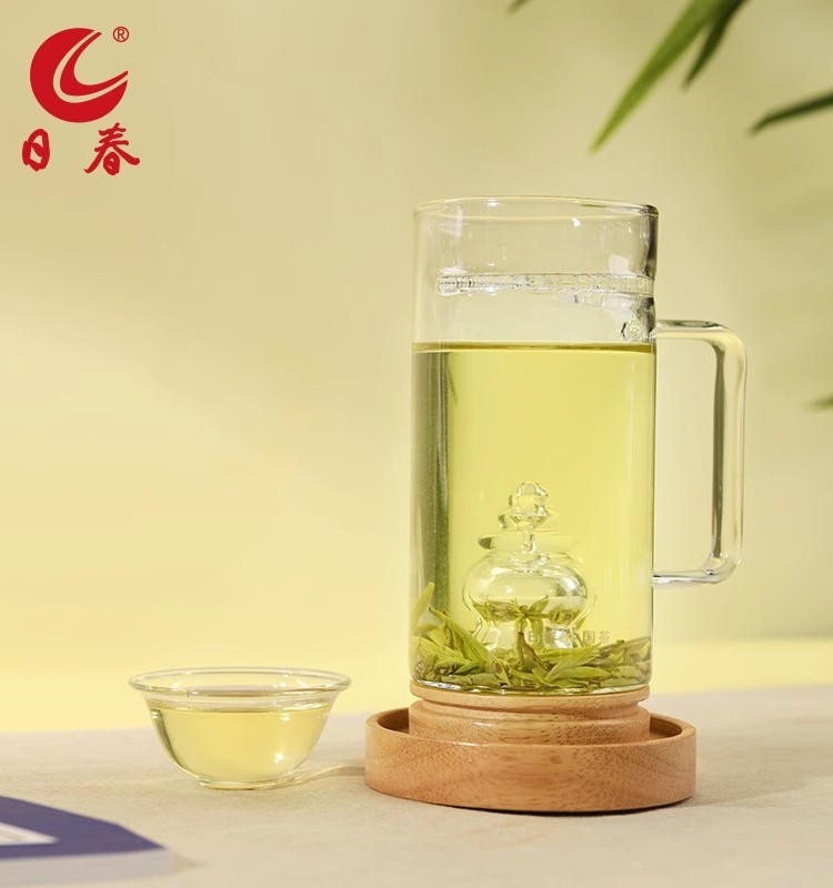 日春茶具耐热玻璃茶杯【西湖清影杯】水杯透明茶杯创意花茶绿茶杯