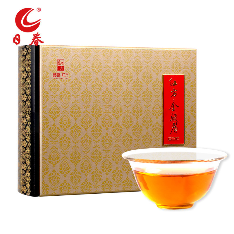 日春茶叶武夷山桐木关红茶红方【金骏眉630】礼盒装154g