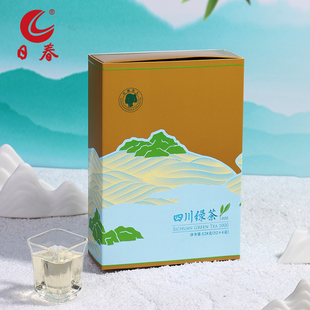 日春茶叶竹叶形青茶叶峨眉 绿茶明前128克 四川绿茶1000单盒