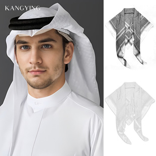阿拉伯迪拜沙特男士中东大头巾马来西亚跨境速卖通亚马逊方巾