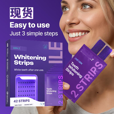 Purple Teeth Whitening Strips 牙贴 清新呵护清洁牙齿污垢