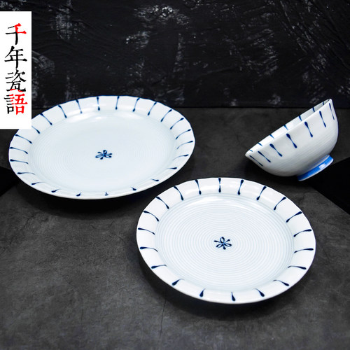 日本进口家用盘子小清新碟子