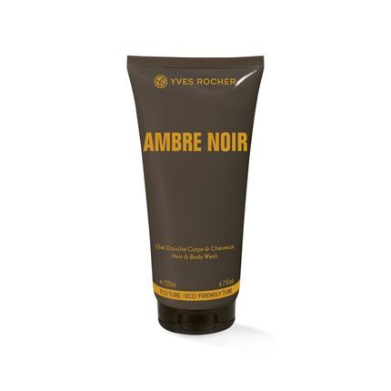 Yves Rocher 伊夫黎雪 AMBRE NOIR男士黑琥珀洗发沐浴露200ml法国