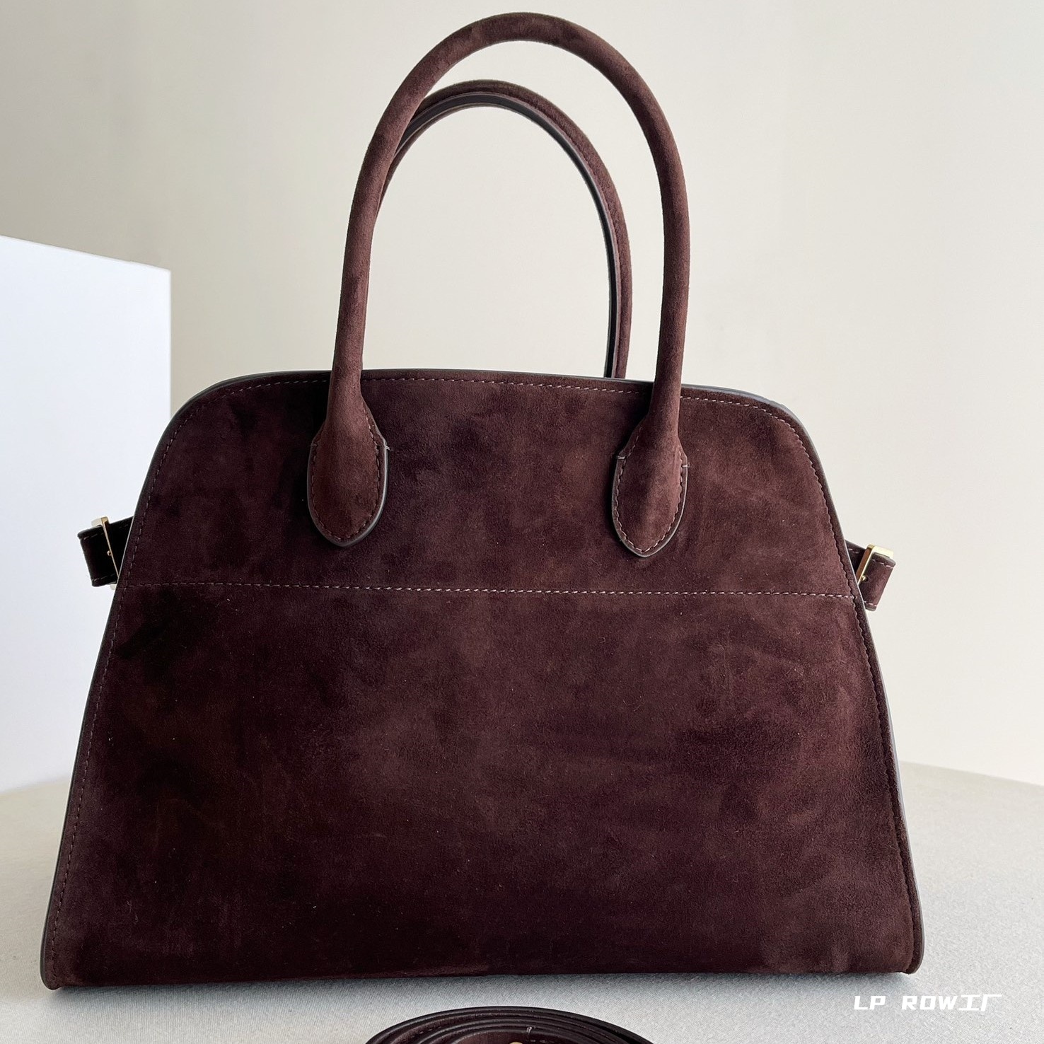 thumbnail for [LP ROW factory] tote bag Margaux 10 12 15 17 pebbled cowhide saddle leather deerskin