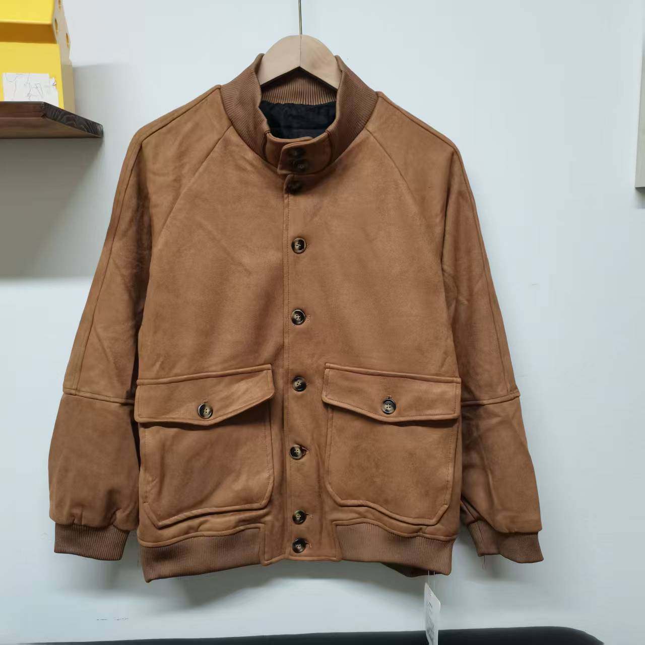 【满两件包邮】2025秋季新款青少年学生港风仿麂皮绒工装夹克外套,男装,夹克,淘宝优惠券,粉丝福利购,淘宝优惠卷