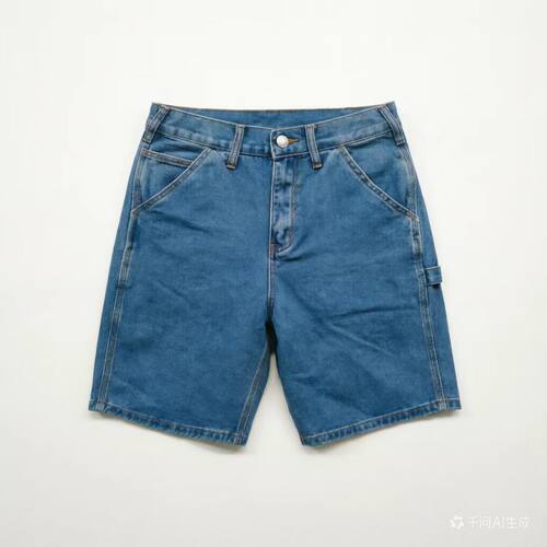 Z572【满两件包邮】2026夏装新款青少年港风潮流男女宽松牛仔短裤