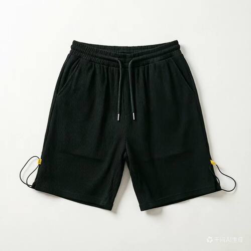Z980【满两件包邮】2026夏季新款青少年港风宽松竖条休闲百搭短裤