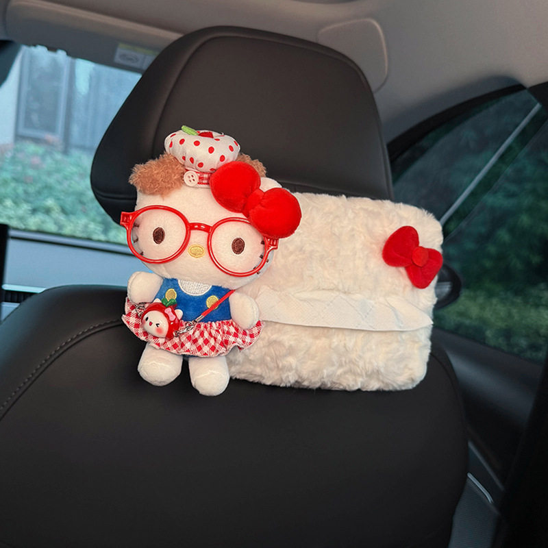 Hellokitty车载纸巾盒抽纸盒2025新款汽车后排头枕悬挂式高级感女