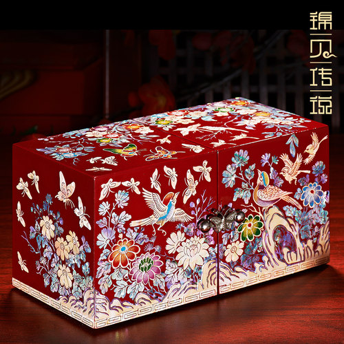 锦贝传说螺钿漆器木质中式结婚