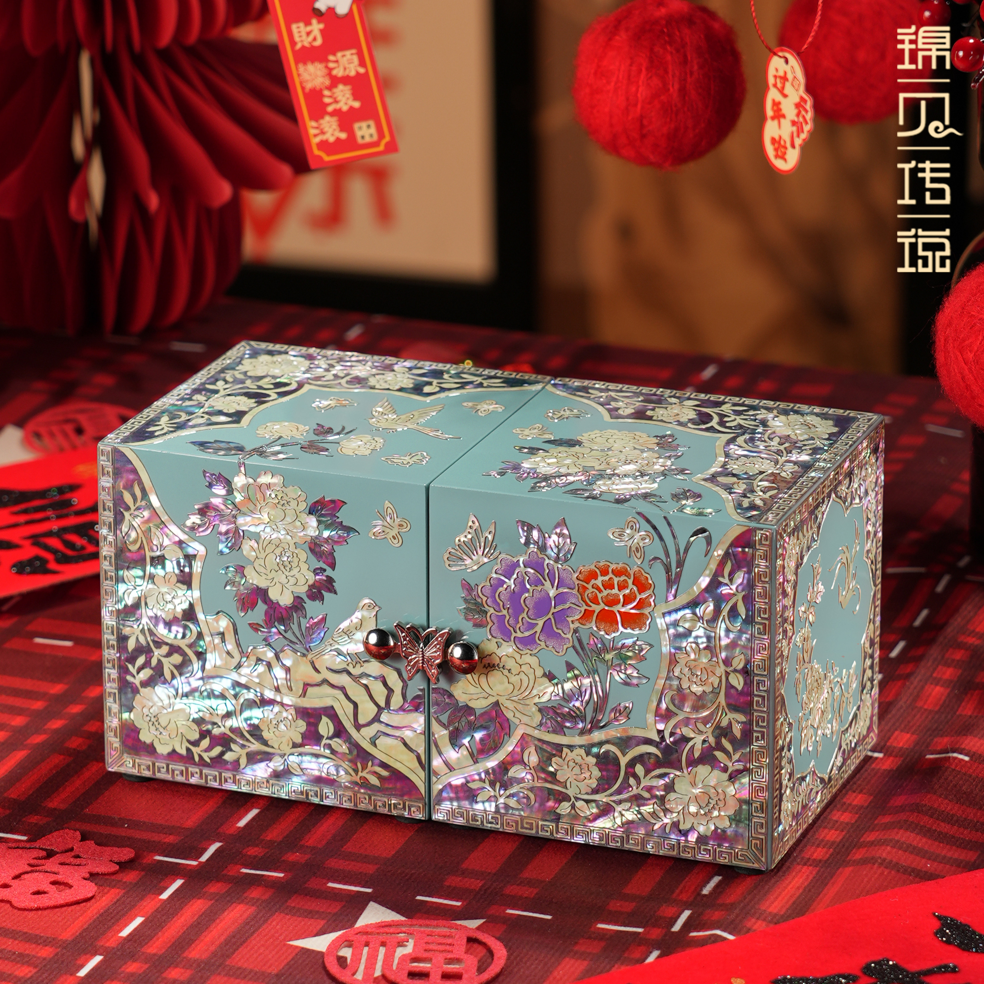 锦贝传说螺钿首饰盒生日礼物戒指手镯项链收纳商务送礼老外礼品