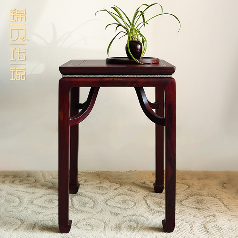锦贝传说螺钿新中式国风红木边桌墙边实木窄桌入案台靠墙装饰桌