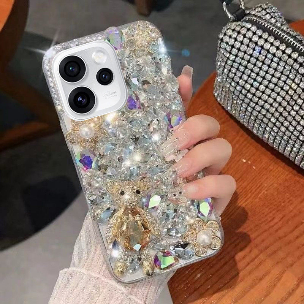 适用于vivos50满钻小熊手机壳s50pro软壳x300高档闪钻s50promini女款y500全包y300i清新x200闪亮s30新款s20钻