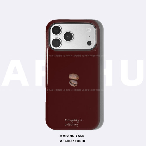 【原创每日系列】每日咖啡·适用iPhone17promax菲林二合一手机壳苹果16pro新款15p复古14好看13高级12小众