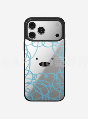 【壳呼呼原创】线条潦草小狗适用iPhone17promax苹果磁吸手机壳16p高级15/14/13轻奢12镜面11轻奢韩系ins小众