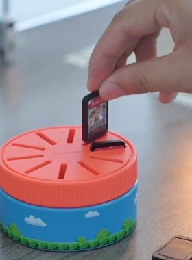 海备思switch旋转卡盒ns卡带收纳盒游戏卡OLED/lite卡槽存储创意