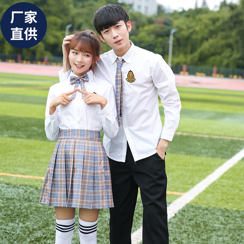 韩版初高中学生长袖校服潮班服水手服英伦学院风JK制服毕业团体服