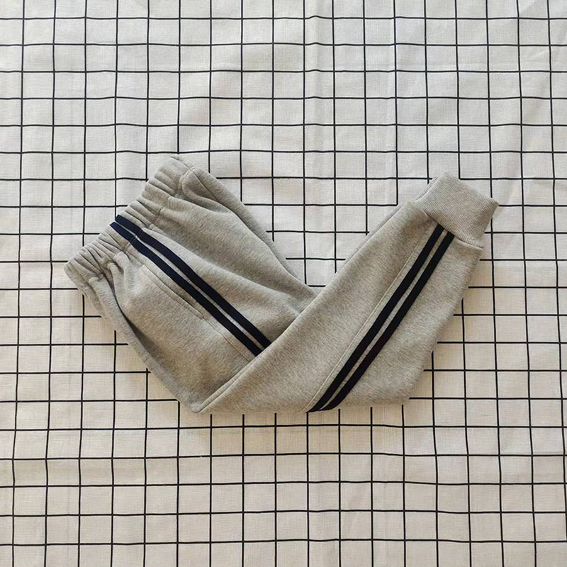 校服裤子灰色运动休闲束脚