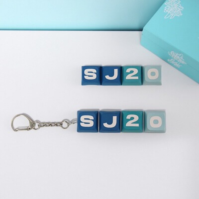 定制SJ20钥匙扣挂件  发光四连键帽 super junior韩国VIP礼品物料