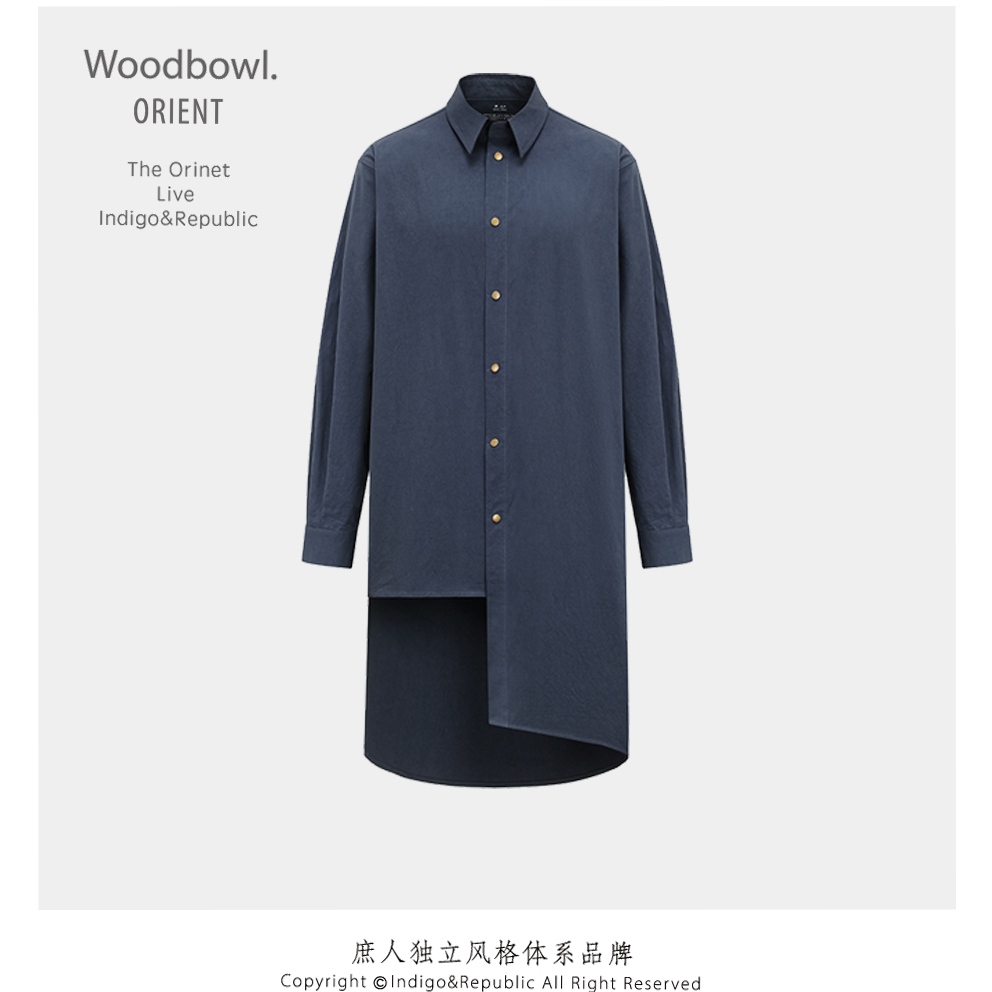 庶人宽松中长款设计休闲衬衫外套