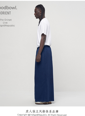 Woodbowl.2021ss Wide leg pants/Indigo 蓝染春夏超宽靛蓝阔腿裤