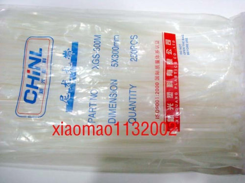易扣5*300MM自锁式尼龙扎带塑料扎线带束线带175根/包