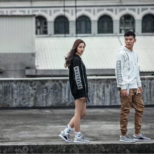 国潮潮刺绣抓绒男女卫衣帽衫