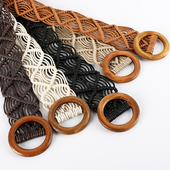 波西米亚编织腰带女配裙子复古个性 装 饰宽腰封民族风裙带收腰配饰