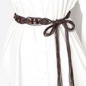 民族风编织腰带女配裙子复古休闲流苏装 饰腰链连衣裙收腰个性 配饰