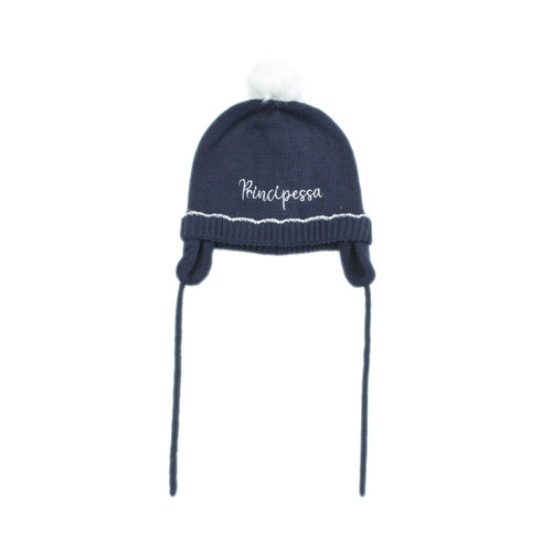 C1025 羊毛棉混纺新生婴幼儿男女童宝宝毛钱针织帽舒适保暖毛线帽