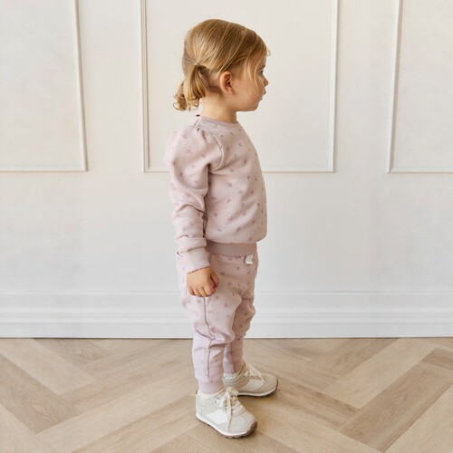 A2626 有机棉女童舒适印花中小童卫裤松紧腰运动儿童休闲长裤