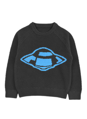 ZK11305 精致针织衫男女童毛衣圆领长袖套头衫中童上衣舒适百搭