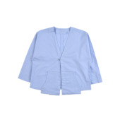 ZK10700 全棉百搭女童舒适休闲家居V领长袖 T恤宽松中童上衣