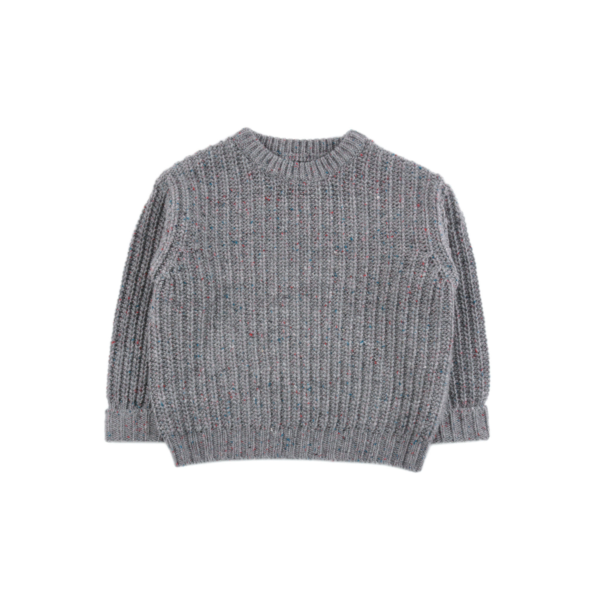 D1663 羊毛混纺针织衫男女童毛衣舒适透气圆领长袖套头中小童上衣