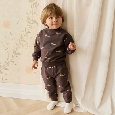 A2634有机棉男童高品质舒适好穿套头圆领休闲运动卫衣