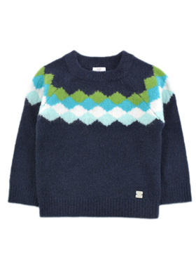 D1825 婴幼儿男童宝宝百搭舒适针织衫毛衣圆领长袖套头小童儿童