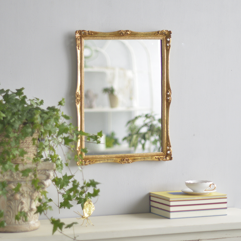 JZ033 欧法式金色复古雕花卧室梳妆台化妆梳妆镜子墙饰壁挂