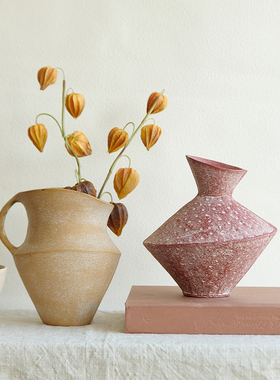HP11 现代北欧风印度进口铝制彩色复古花瓶花器桌面装饰品摆件