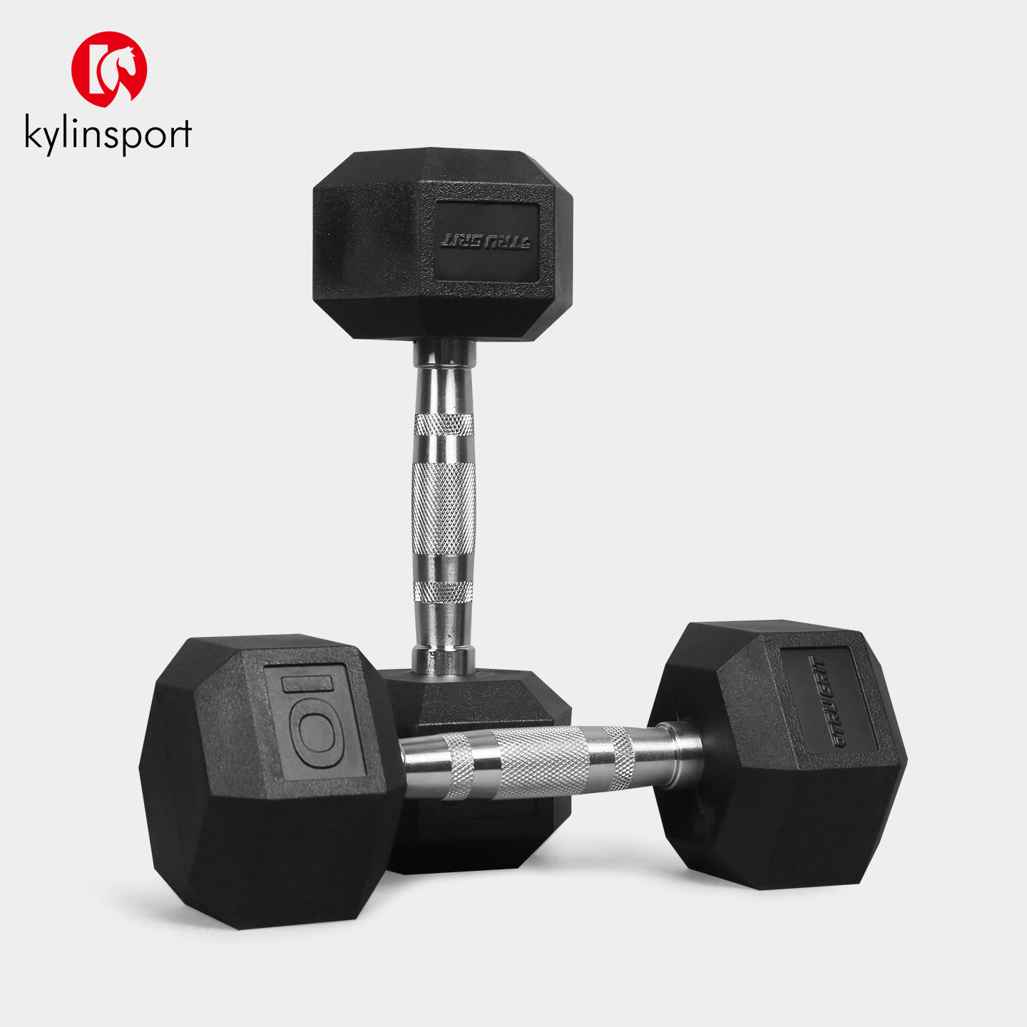 pvc六角哑铃男士健身