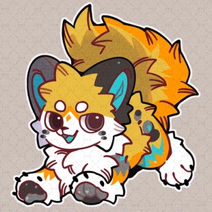 兔白兽设模板约稿定制furry兽圈幻想生物白菜价