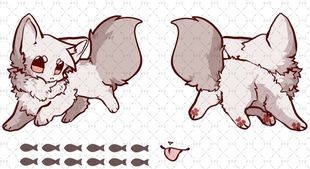 不言兽设模板约稿定制furry兽圈幻想生物全身双视图白菜价