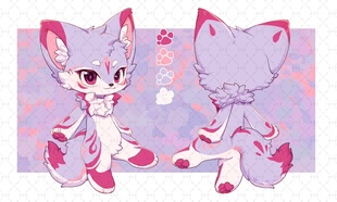 萧备兽设模板约稿定制furry兽圈幻想生物双视图白菜价