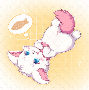 小馋猫全身模板约稿定制furry兽圈幻想生物白菜价