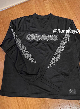 (现货)自主梵文33花臂网眼布运动冰球服长袖T恤女短袖男 套装