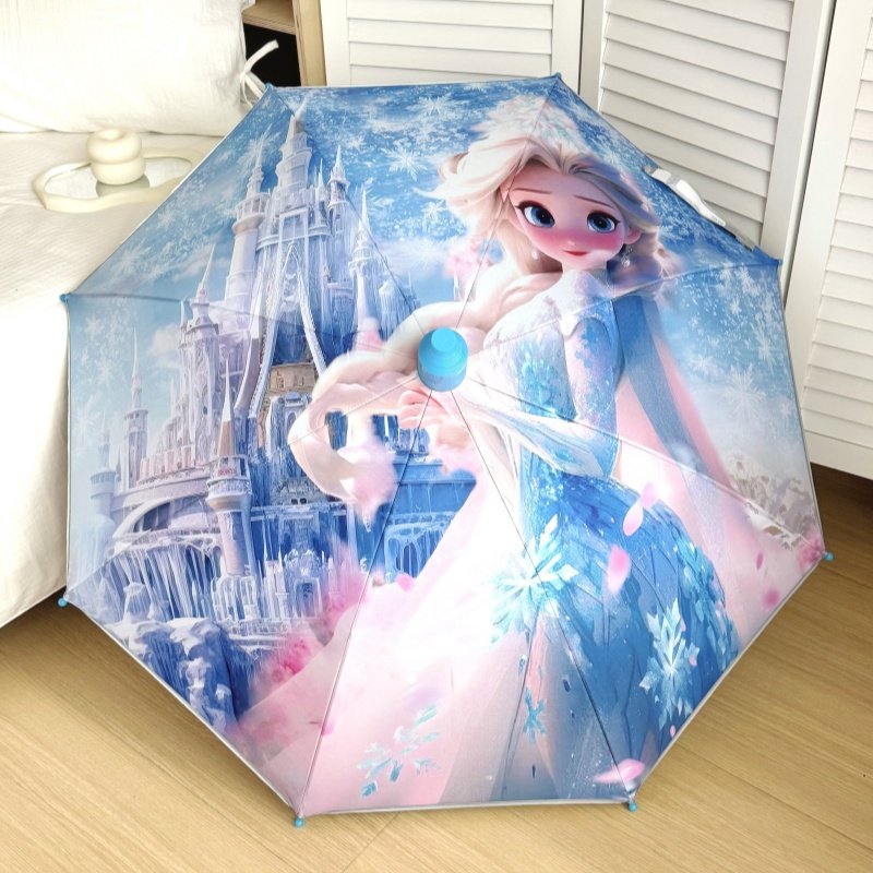 可签名防割手儿童伞安全自动儿童雨伞反光条小学生防晒晴雨两用伞